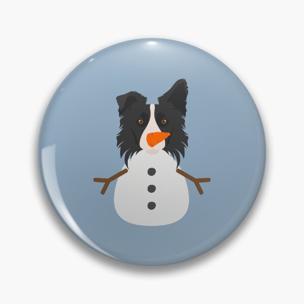 Item preview, Funny Snowman Border Collie Dog designed and sold by SeasonalDogs.