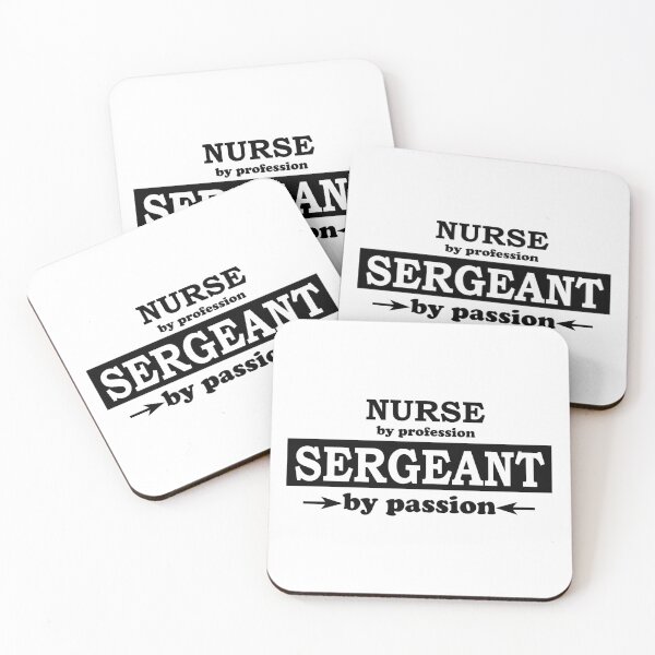 Item preview, Nurse by Profession - Sergeant by Passion designed and sold by TrulyRested.