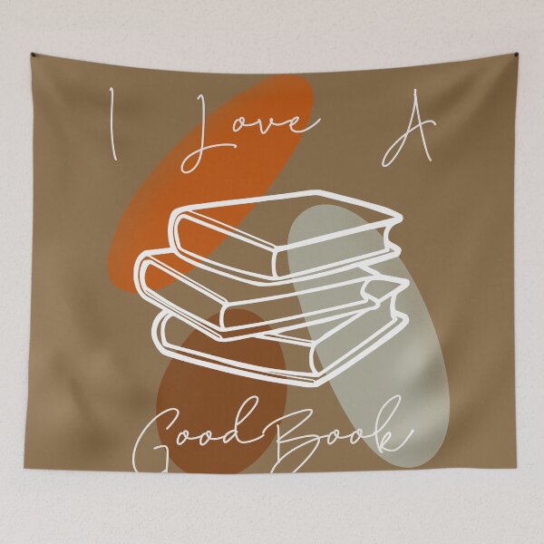 Item preview, I love a good book boho artwork  designed and sold by TipTopTapo.