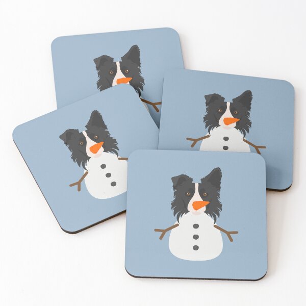 Item preview, Funny Snowman Border Collie Dog designed and sold by SeasonalDogs.