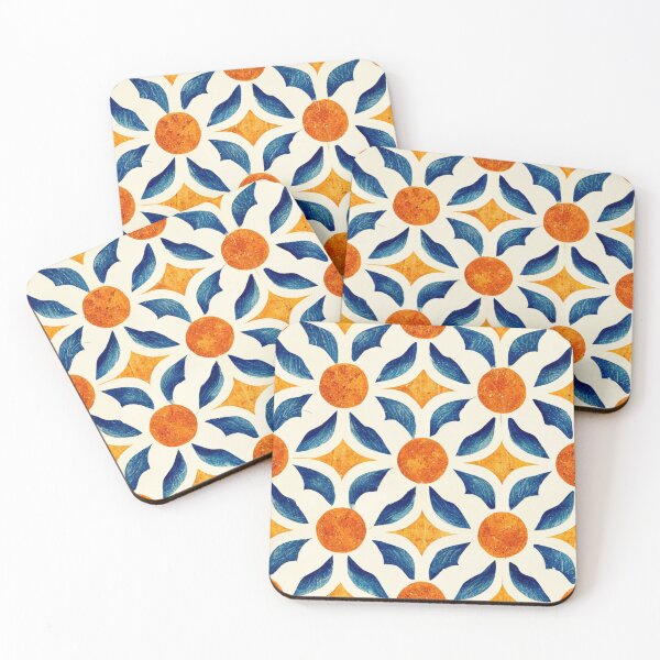 Item preview, Flower Hacienda Tile Pattern Wallpaper designed and sold by thisisallahoax.