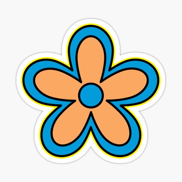 Daisy Age Cartoon Flower Sticker