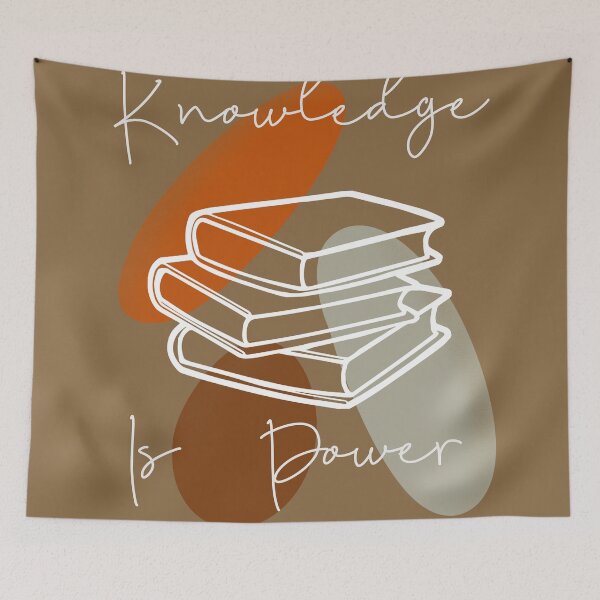 Item preview, Knowledge is power boho artwork  designed and sold by TipTopTapo.