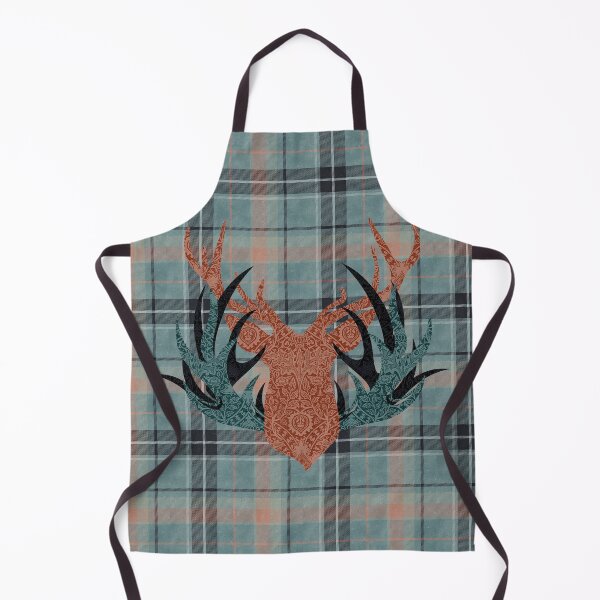 Item preview, Tartan Plaid Deer Head - Stag Head designed and sold by ALesterDesign.