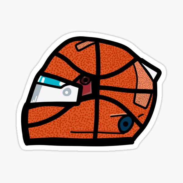"Lando Norris Basketball Helmet Miami GP 2021 F1" Sticker for Sale by