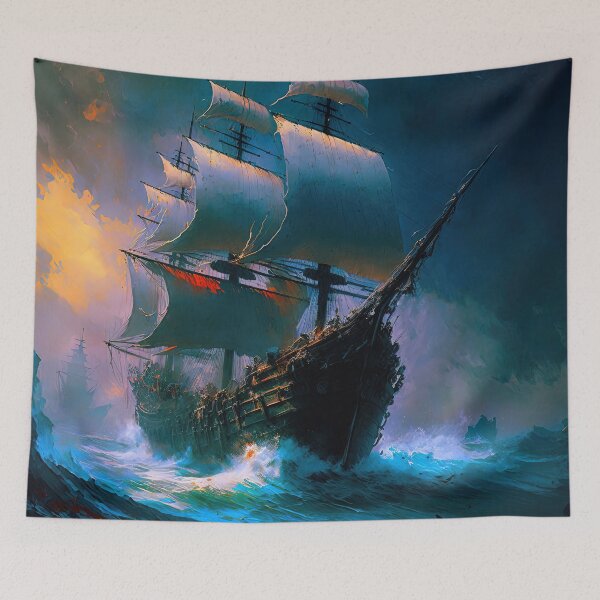 Item preview, Ancient Spanish Galleon designed and sold by AM FineArtPrints.