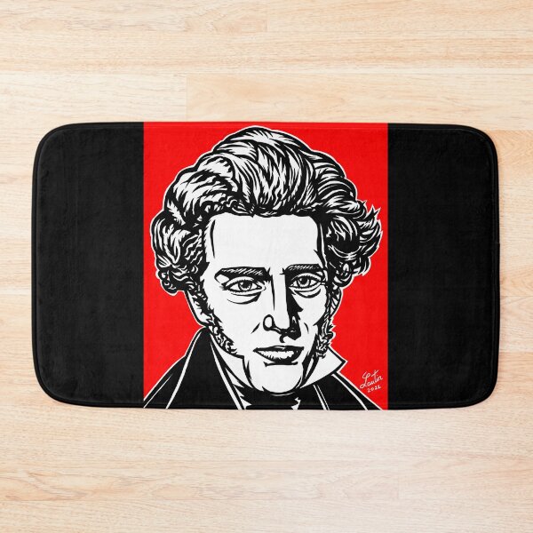 Item preview, SOREN KIERKEGAARD ink and acrylic portrait designed and sold by lautir.