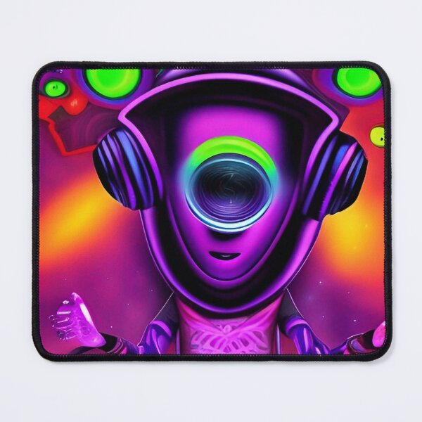 Item preview, Funny alien DJ art. Super trippy psychedelic designed and sold by Neo-Expression.