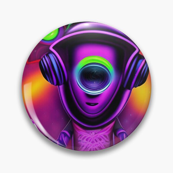 Item preview, Funny alien DJ art. Super trippy psychedelic designed and sold by Neo-Expression.