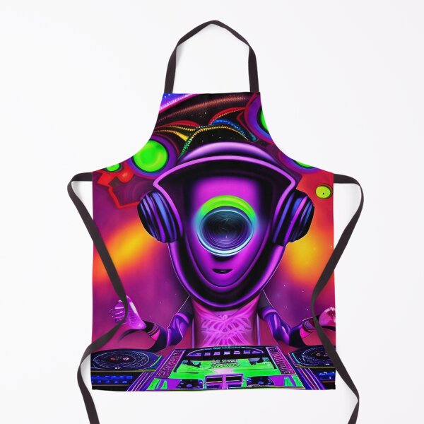 Item preview, Funny alien DJ art. Super trippy psychedelic designed and sold by Neo-Expression.