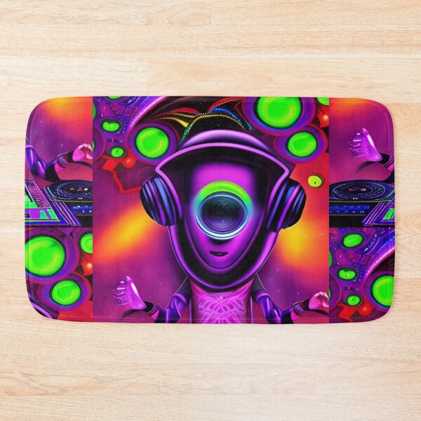 Item preview, Funny alien DJ art. Super trippy psychedelic designed and sold by Neo-Expression.