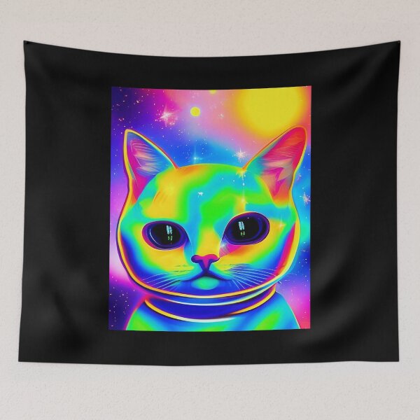 Item preview, Space kitten. Colorful kitten astronaut cat designed and sold by Neo-Expression.