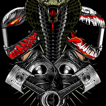 Artwork thumbnail, Helmet end Snake by Racing-Style