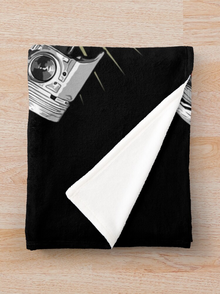 Thumbnail 3 of 6, Throw Blanket, Helmet end Snake designed and sold by Racing-Style.