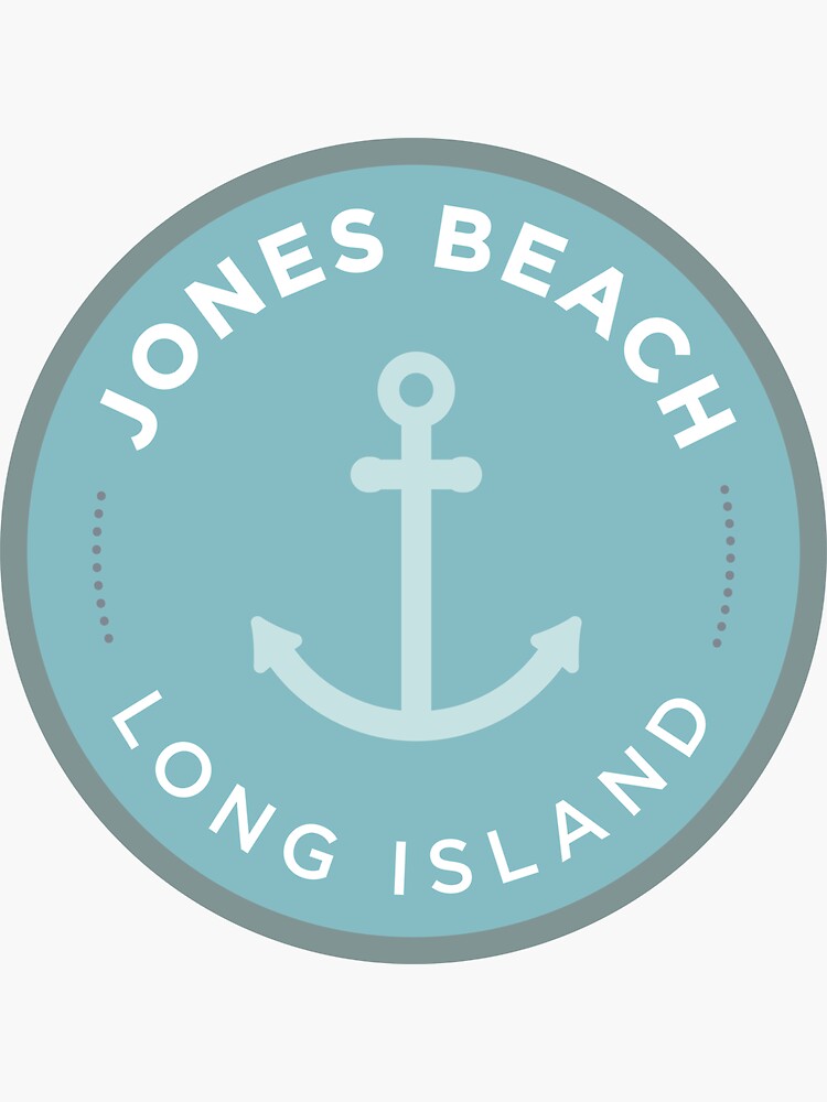 "Jones Beach Anchor Long Island NY" Sticker for Sale by field3 Redbubble