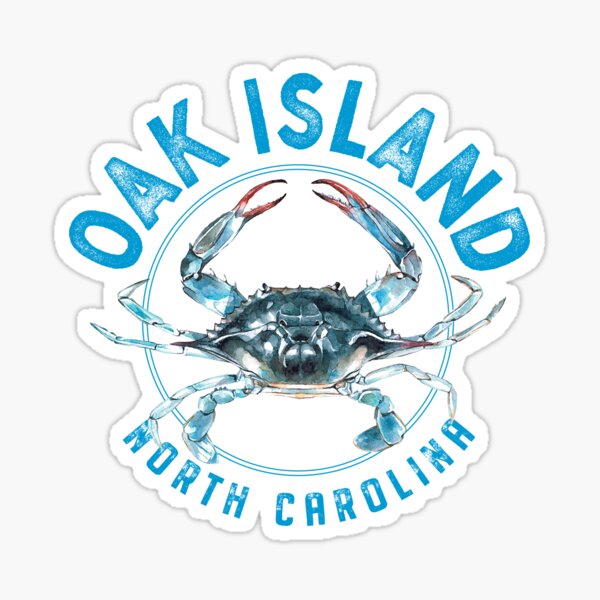 Item preview, Diseño de cangrejo azul de Oak Island North Carolina designed and sold by Futurebeachbum.