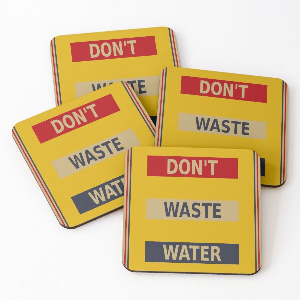 Item preview, Don't Waste Water Vintage Kitchen Poster designed and sold by rhodeyart.