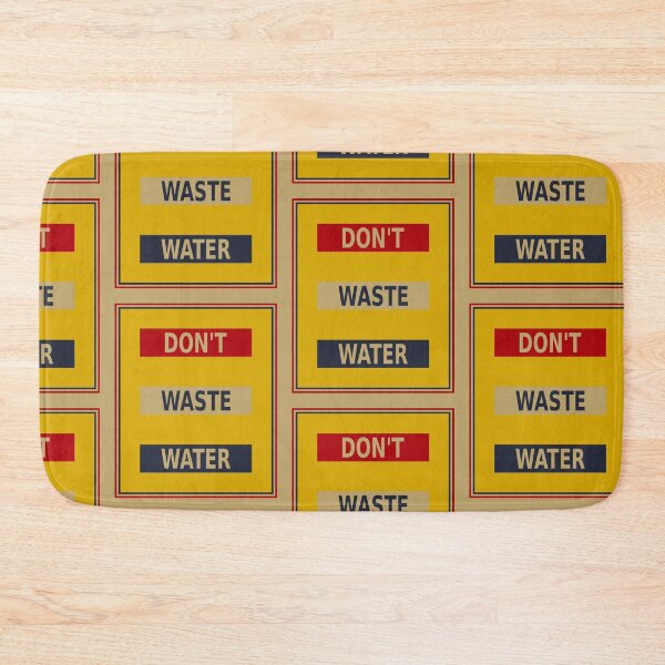 Item preview, Don't Waste Water Vintage Kitchen Poster designed and sold by rhodeyart.