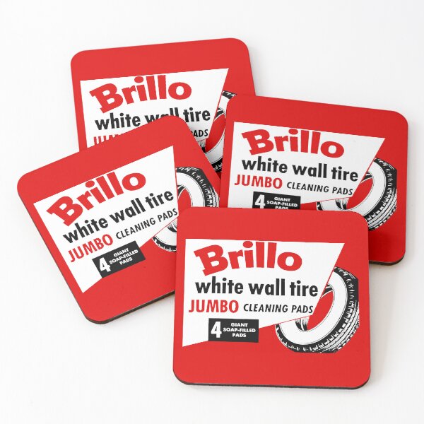 Item preview, WHITE WALL TIRE CLEANING PADS - BOX ART designed and sold by ThrowbackAds.
