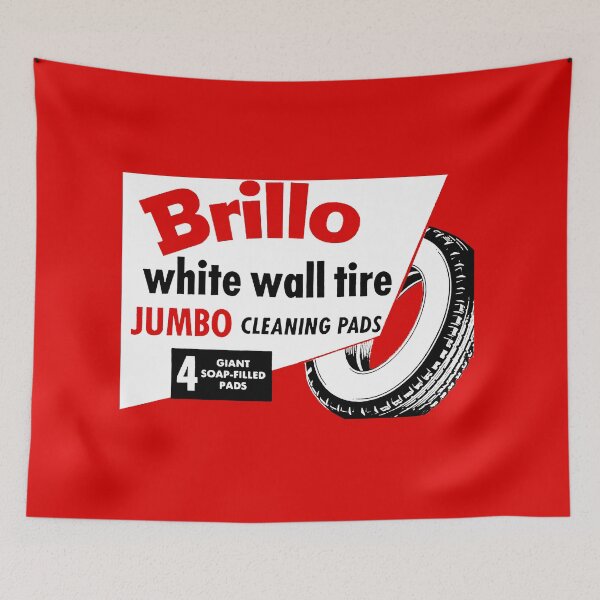 Item preview, WHITE WALL TIRE CLEANING PADS - BOX ART designed and sold by ThrowbackAds.