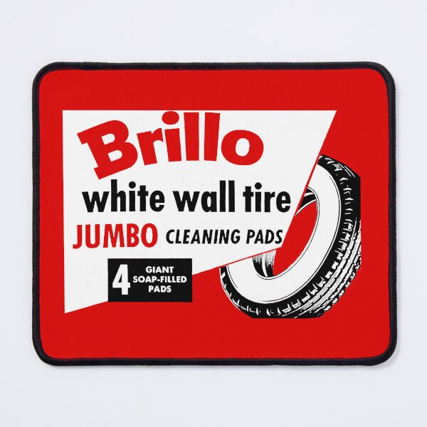 Item preview, WHITE WALL TIRE CLEANING PADS - BOX ART designed and sold by ThrowbackAds.