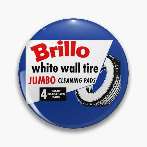Item preview, WHITE WALL TIRE CLEANING PADS - BOX ART designed and sold by ThrowbackAds.