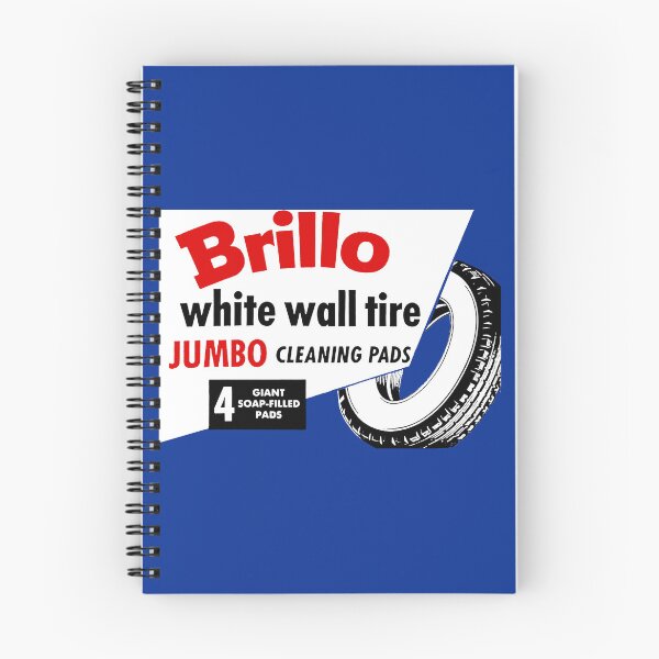 Item preview, WHITE WALL TIRE CLEANING PADS - BOX ART designed and sold by ThrowbackAds.