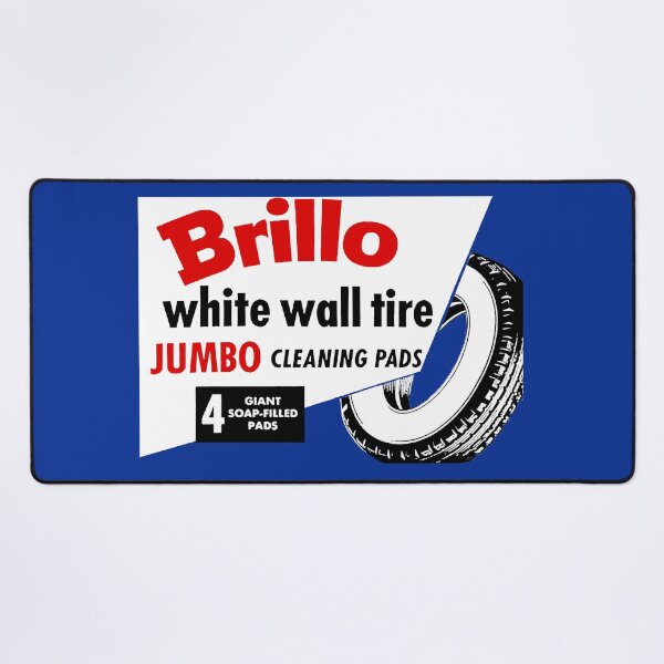 Item preview, WHITE WALL TIRE CLEANING PADS - BOX ART designed and sold by ThrowbackAds.