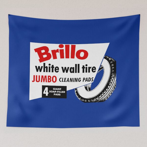 Item preview, WHITE WALL TIRE CLEANING PADS - BOX ART designed and sold by ThrowbackAds.