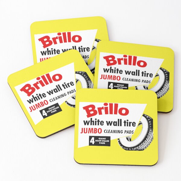 Item preview, WHITE WALL TIRE CLEANING PADS - BOX ART designed and sold by ThrowbackAds.