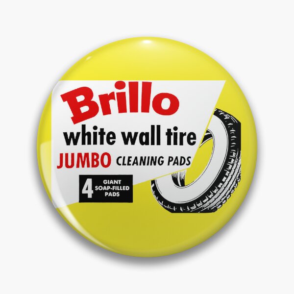 Item preview, WHITE WALL TIRE CLEANING PADS - BOX ART designed and sold by ThrowbackAds.