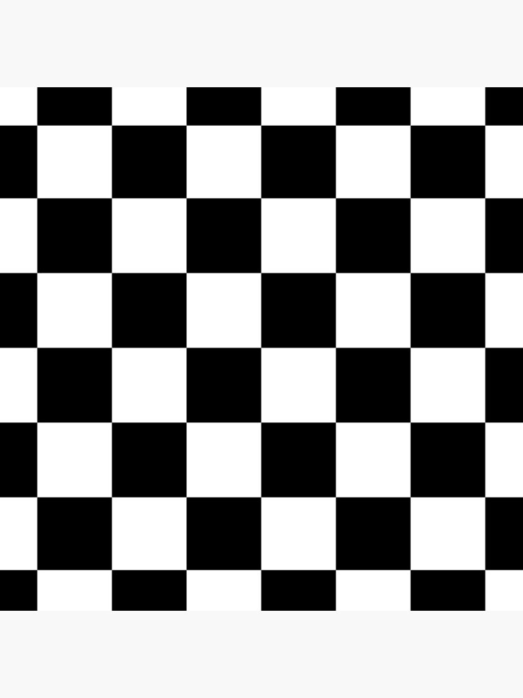 Checkered Flag. Chequered Flag. Motor Sport. Checkerboard. Pattern. WIN. WINNER. Racing Cars. Race. Finish line. BLACK. by TOMSREDBUBBLE