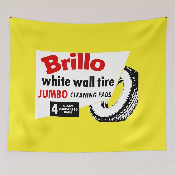 Item preview, WHITE WALL TIRE CLEANING PADS - BOX ART designed and sold by ThrowbackAds.