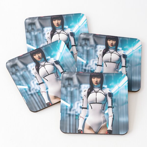 Aperçu de l'œuvre Cyberpunk Girl japonaise - art numérique moderne créée et vendue par ai-mnesia.