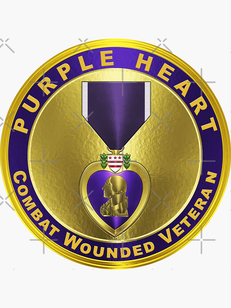 "Purple Heart Medal" Sticker for Sale by SoldierAlways Redbubble