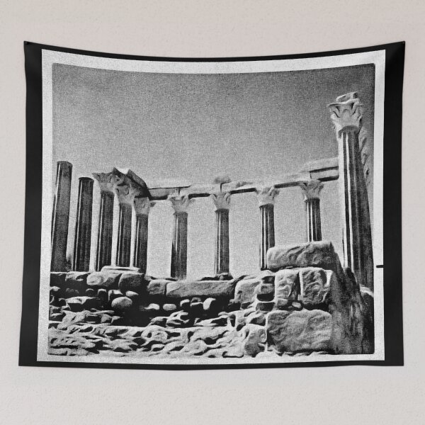 Aperçu de l'œuvre Temple romain de Diane, noir et blanc créée et vendue par -Archie Alexandre-.