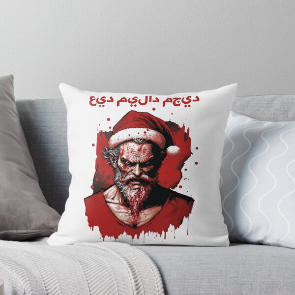 Item preview, Christmas Evil Santa Claus – Bad Santa Claus | Arabic عيد ميلاد مجيد Angry Evil Bad Santa Claus  designed and sold by MadeByRobots.