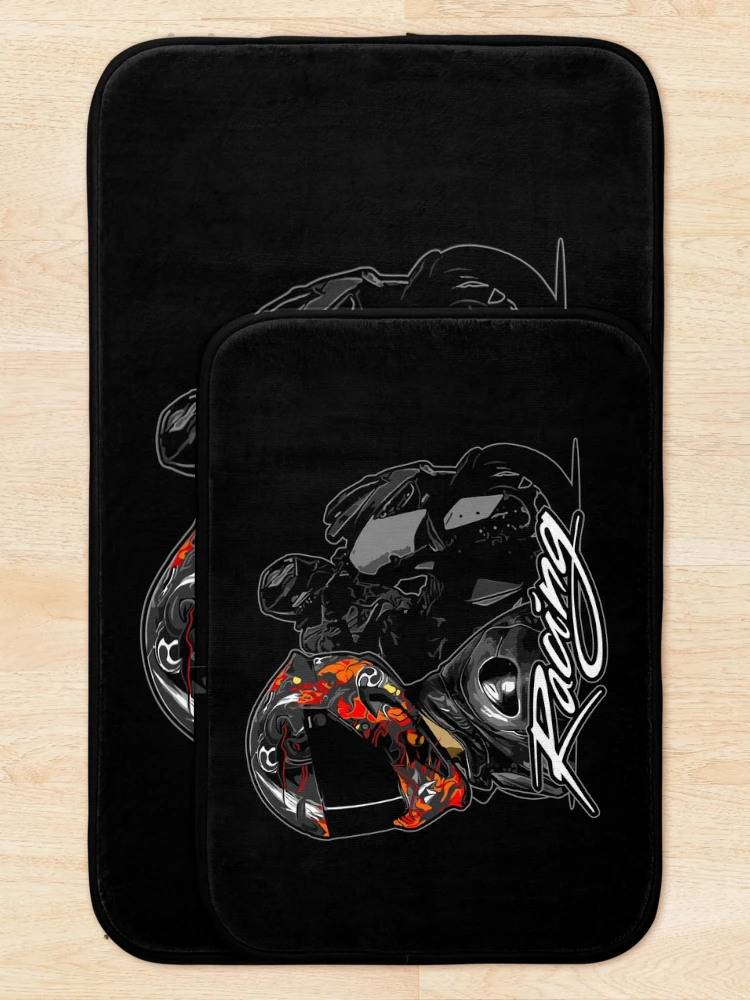 Thumbnail 5 of 6, Bath Mat, Moto Racing designed and sold by Racing-Style.