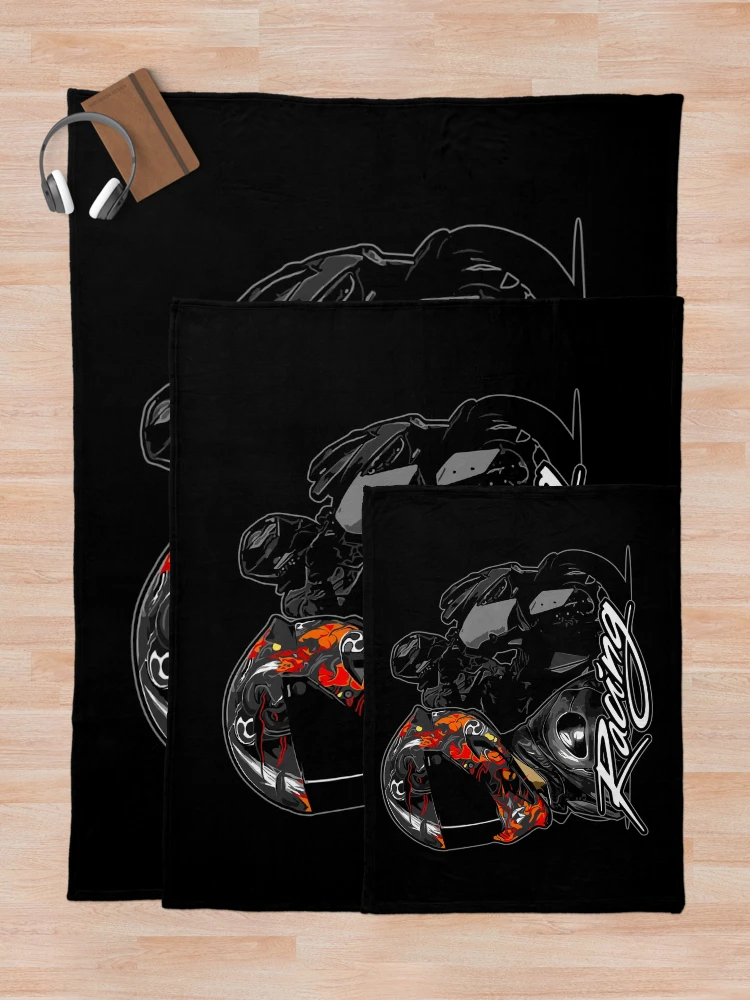 Thumbnail 5 of 6, Throw Blanket, Moto Racing designed and sold by Racing-Style.