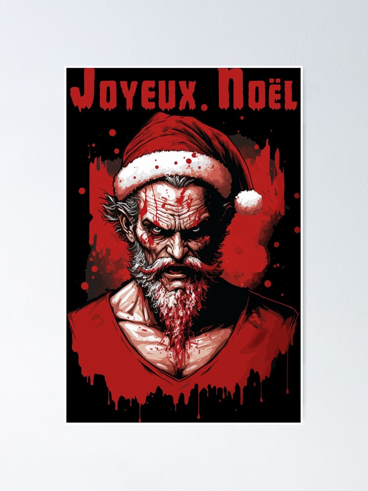 "Christmas Evil Santa Claus Bad Santa Claus Joyeux Noël Angry