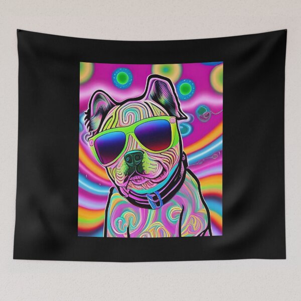 Item preview, Trippy psychedelic dog. designed and sold by Neo-Expression.