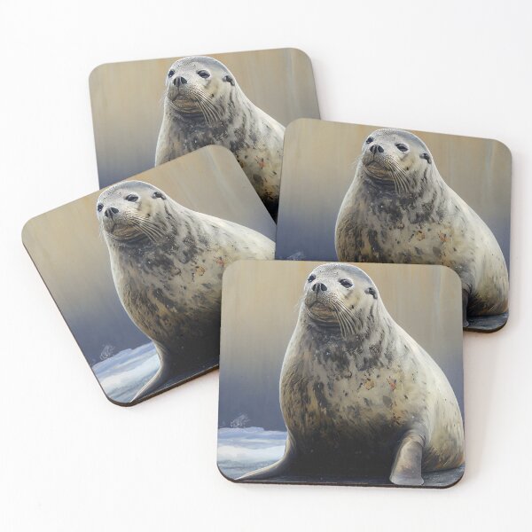 Item preview, American Bearded Seal - Oil Paint designed and sold by ABArtByAlexST.