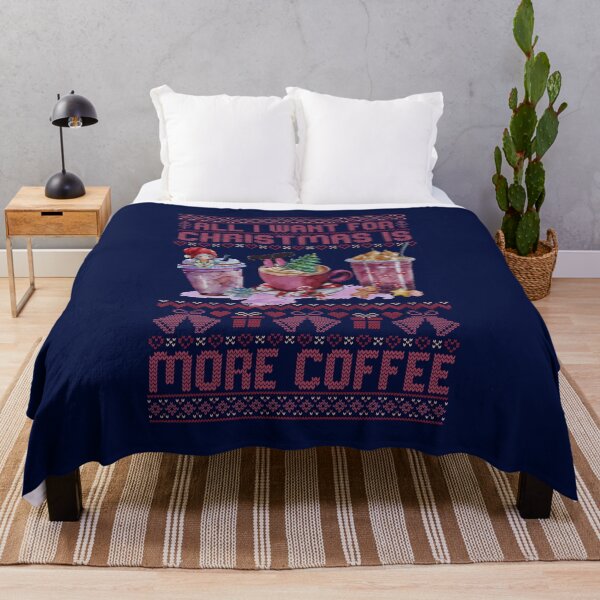 Item preview, Cute Xmas ALL I WANT FOR CHRISTMAS IS MORE COFFEE Funny Ugly Christmas Sweater, Winter Holiday, Matching Family Design, Christmas Ornaments, Coffee Lover designed and sold by zenturtlemerch.