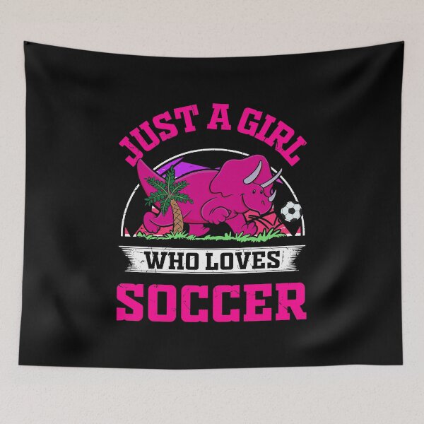 Item preview, Girls love playing soccer: girls soccer fans designed and sold by ImaginarStore.