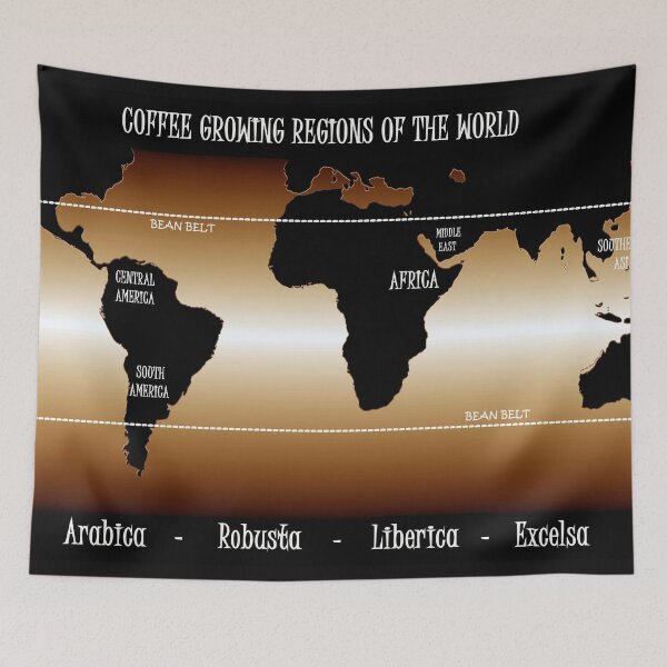 Item preview, Coffee map of the wolrd designed and sold by David Lee Thompson.