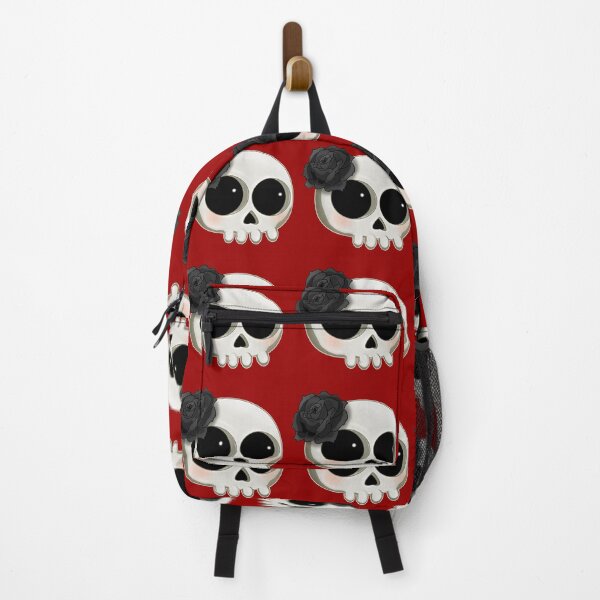 Item preview, Cartoon Skull with Black Rose Flower designed and sold by iduzarts.