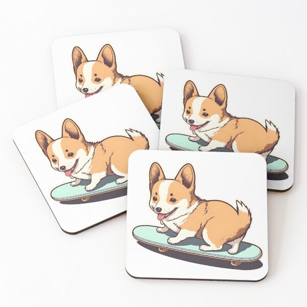 Item preview, Corgi on a skateboard. designed and sold by room105.