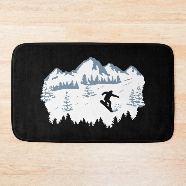 Item preview, Snowboard, snowboarder and mountains, snowboarding designed and sold by claudiasartwork.