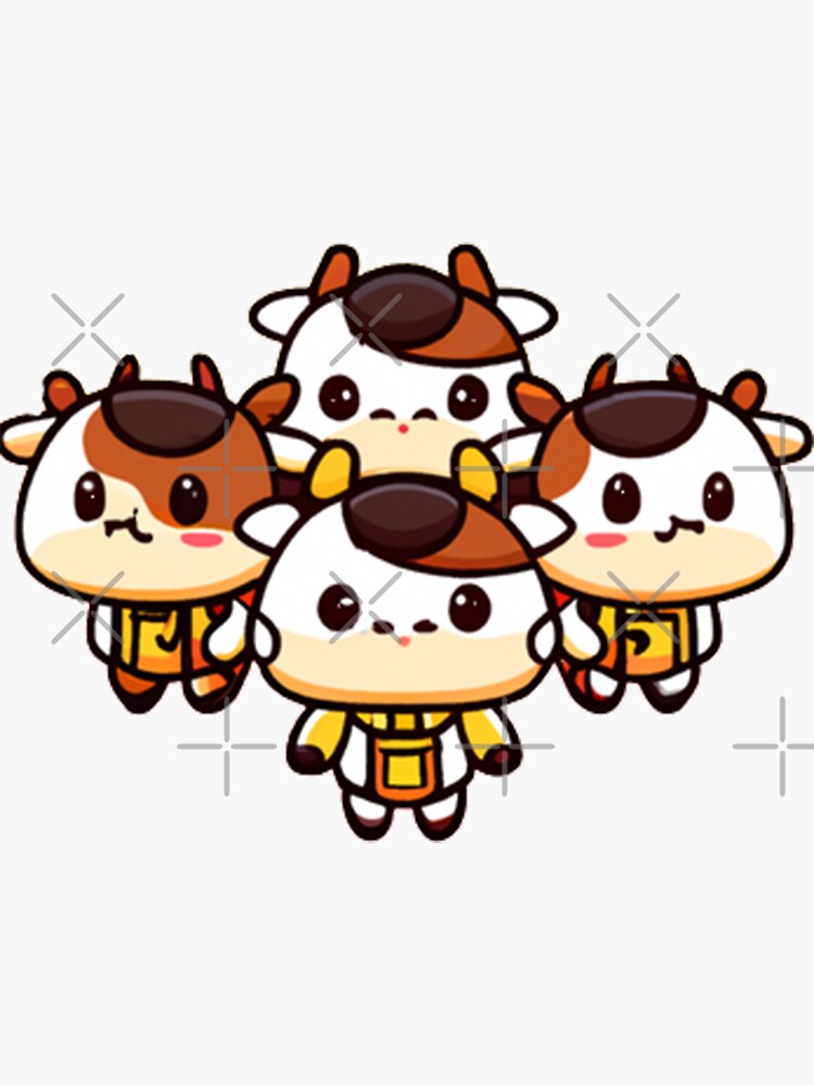 The Cow Team Sticker For Sale By Lovcyberpunkart Redbubble 4724