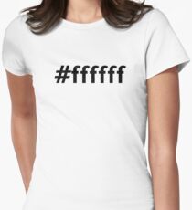 Hexidecimal White Women's Fitted T-Shirt